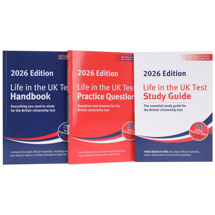 Life in the UK Test 2026 By Henry Dillon and Alastair Smith 3 Books Collection Set - Non Fiction - Paperback