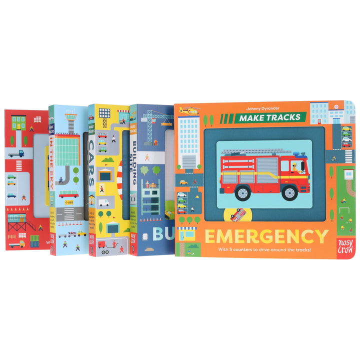 Make Tracks Series by Johnny Dyrander 5 Books Collection Set - Ages 2-5 - Board Book