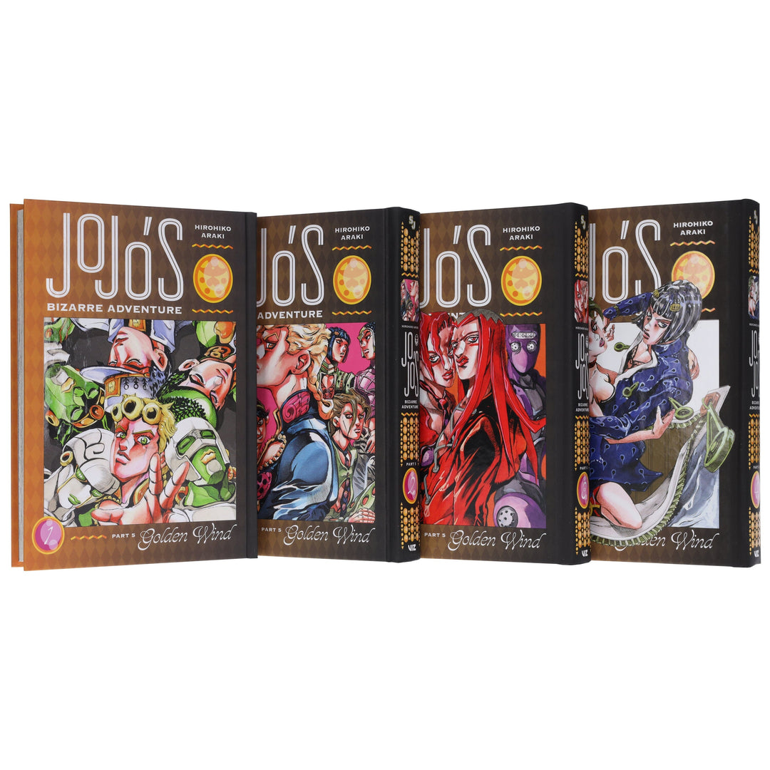 JoJo’s Bizarre Adventure: Part 5 - Golden Wind (Vol. 1-4) by Hirohiko Araki 4 Books Collection Set - Fiction - Hardback