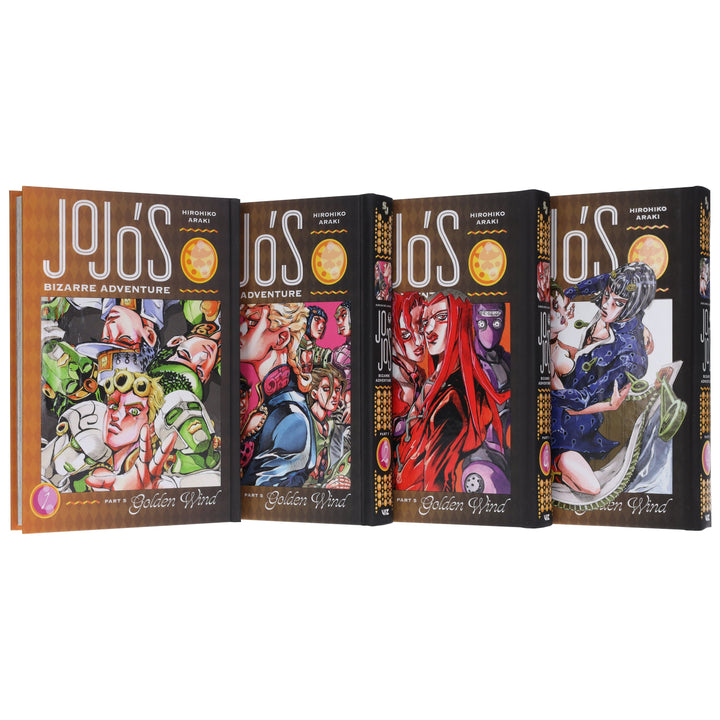 JoJo’s Bizarre Adventure: Part 5 - Golden Wind (Vol. 1-4) by Hirohiko Araki 4 Books Collection Set - Fiction - Hardback