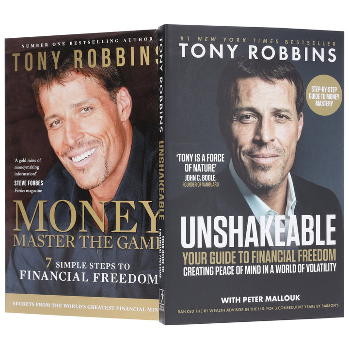 Tony Robbins Collection (Unshakeable: Your Guide to Financial Freedom & Money Master the Game) 2 Books Set - Non Fiction - Paperback