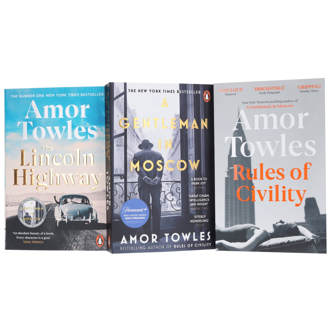 Amor Towles 3 Books Collection Set - Fiction - Paperback
