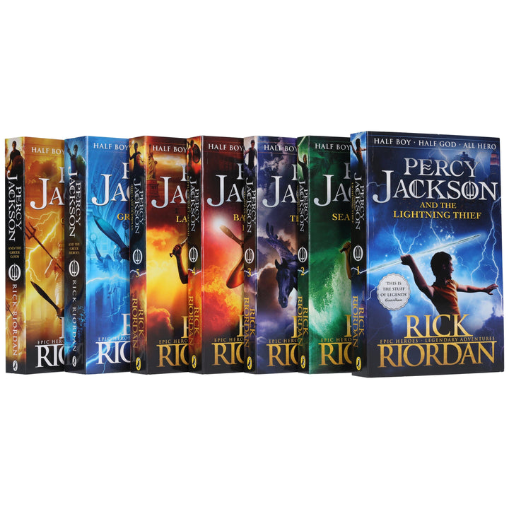 Percy Jackson Collection 7 Books Set By Rick Riordan - Ages 9+ - Paperback