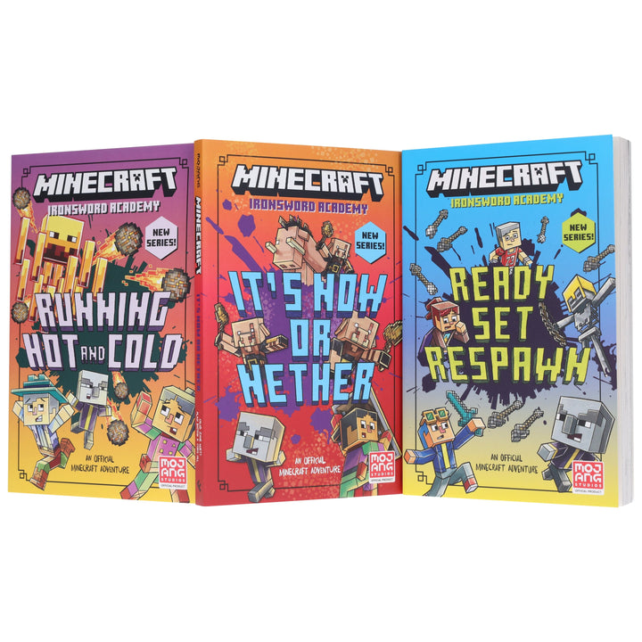Minecraft Ironsword Academy Series by Mojang AB 3 Books Collection Set - Ages 6-9 - Paperback