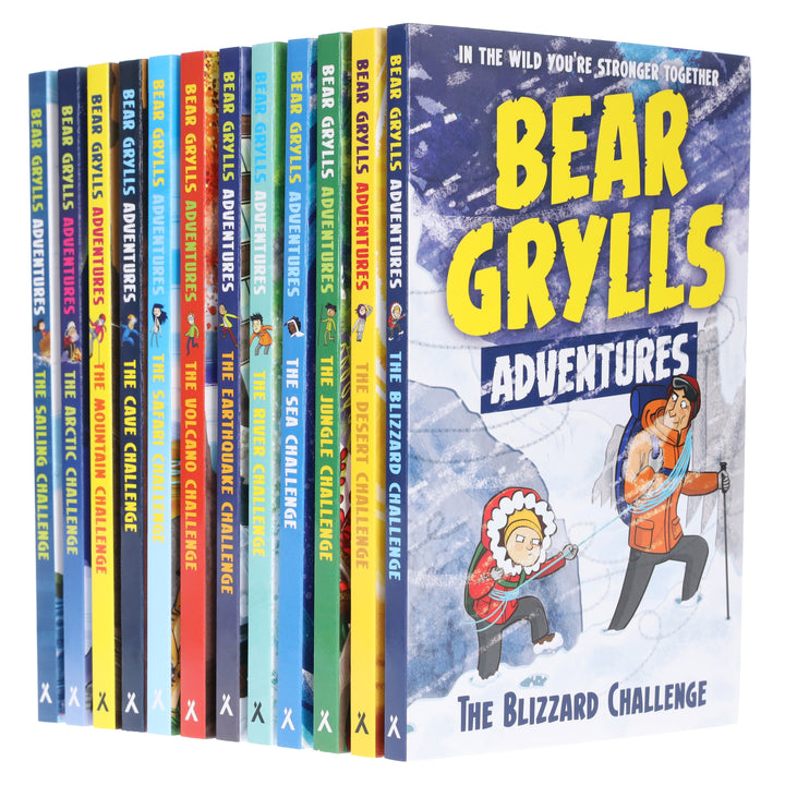 Bear Grylls The Complete Adventures Collection 12 Books Set - Ages 7+ - Paperback