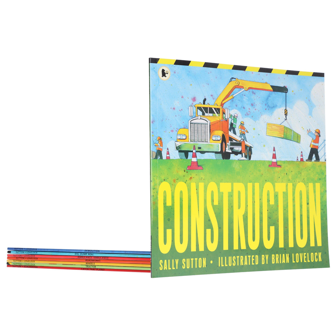 The Construction Crew Series By Sally Sutton Illustrated 8 Picture Books Collection Set - Ages 2-6 - Paperback