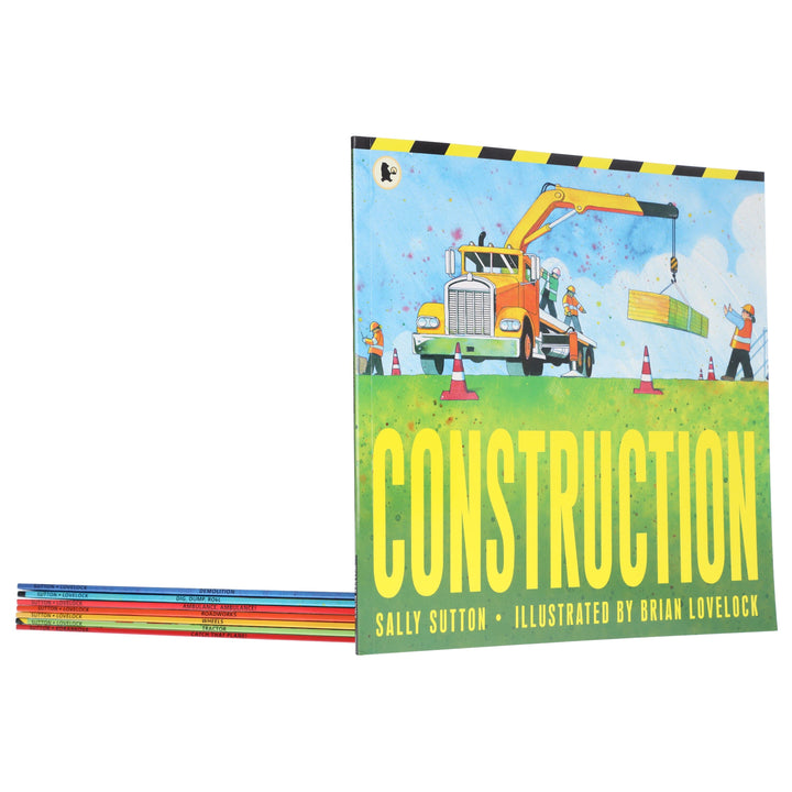 The Construction Crew Series By Sally Sutton Illustrated 8 Picture Books Collection Set - Ages 2-6 - Paperback