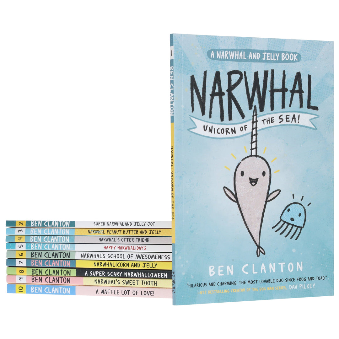 Narwhal and Jelly Series By Ben Clanton 10 Books Collection Set - Ages 4-8 - Paperback