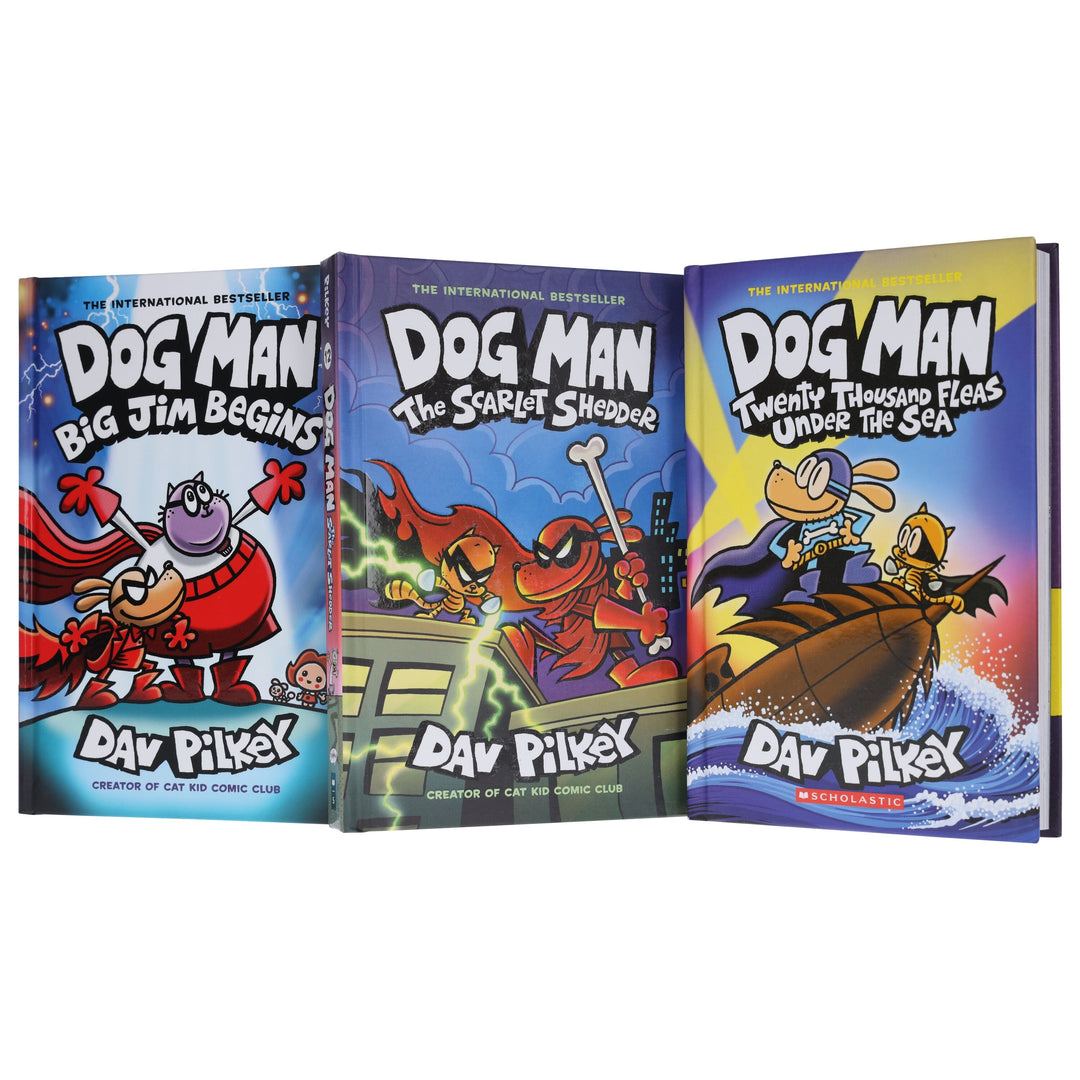 Dog Man Series by Dav Pilkey (Book 11-13) Collection 3 Books Set - Ages 7+ - Hardback