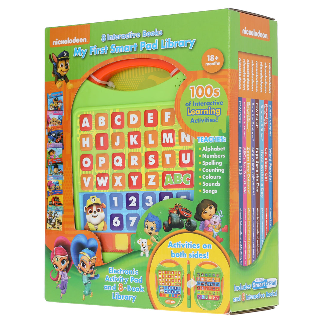Nickelodeon PAW Patrol: My First Smart Pad Library & 8 Interactive Books Box Set - 18 Months+ - Educational Toy