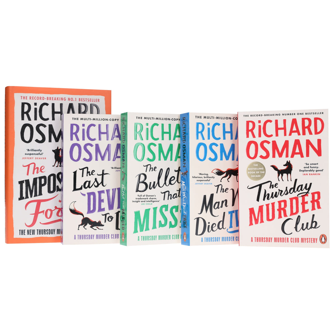 Thursday Murder Club Mysteries By Richard Osman 5 Books Collection Set - Fiction - Paperback/Hardback
