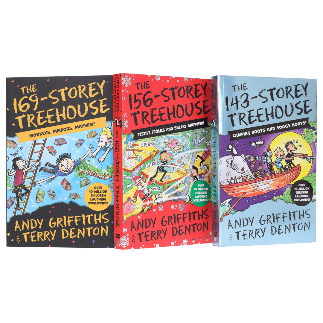 The Treehouse Series (Book 11-13) by Andy Griffiths Illustrated 3 Books Collection Set - Ages 7-12 - Paperback