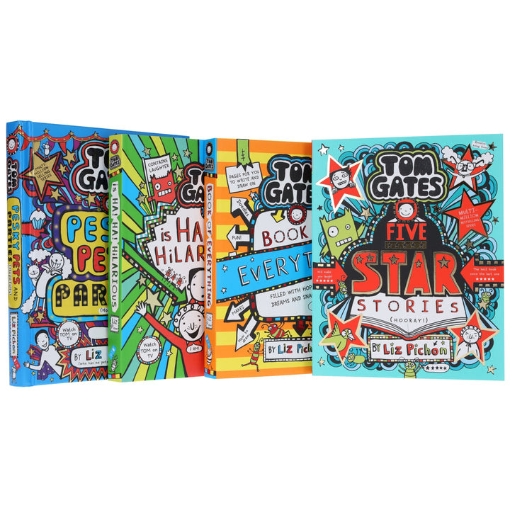 Tom Gates Series (Book 21-24) by Liz Pichon 4 Books Collection Set - Ages 7-12 - Paperback/Hardback