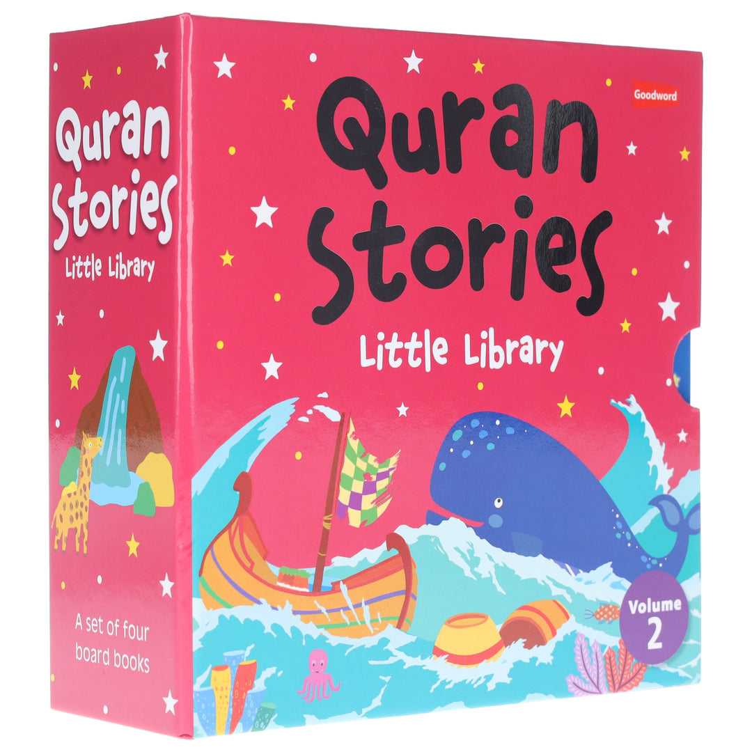 Quran Stories Little Library (Vol. 2) By Saniyasnain Khan 4 Books Collection Box Set - Ages 0-5 - Board Book