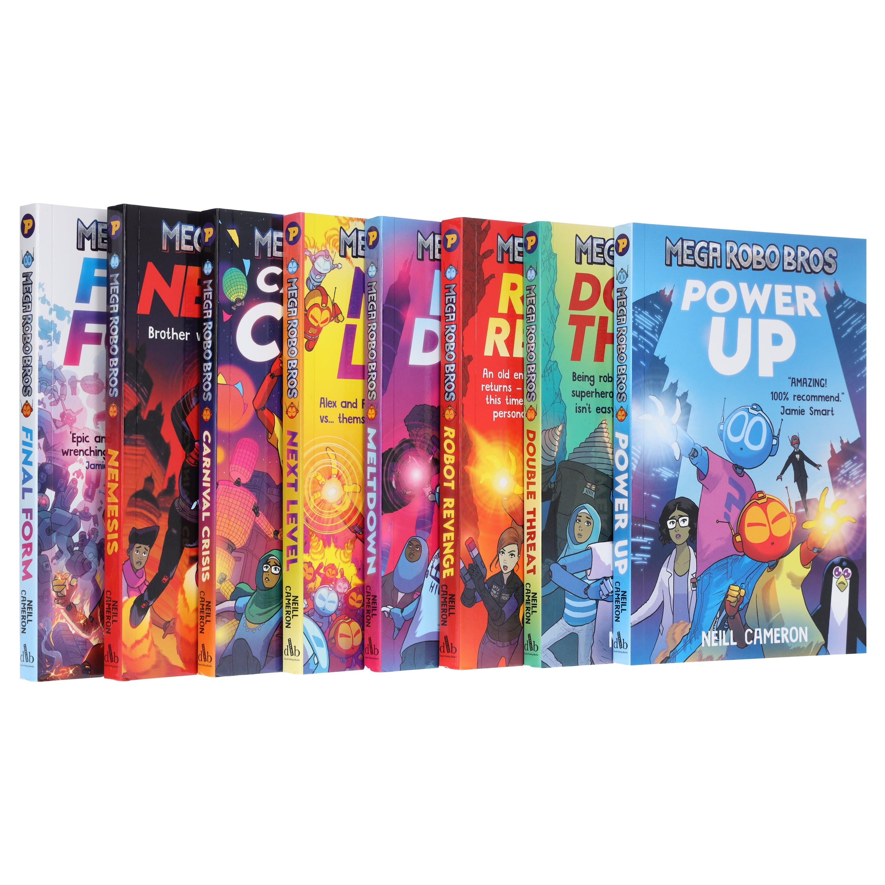 Mega Robo Bros Series by Neill Cameron Graphic Novels 8 Books