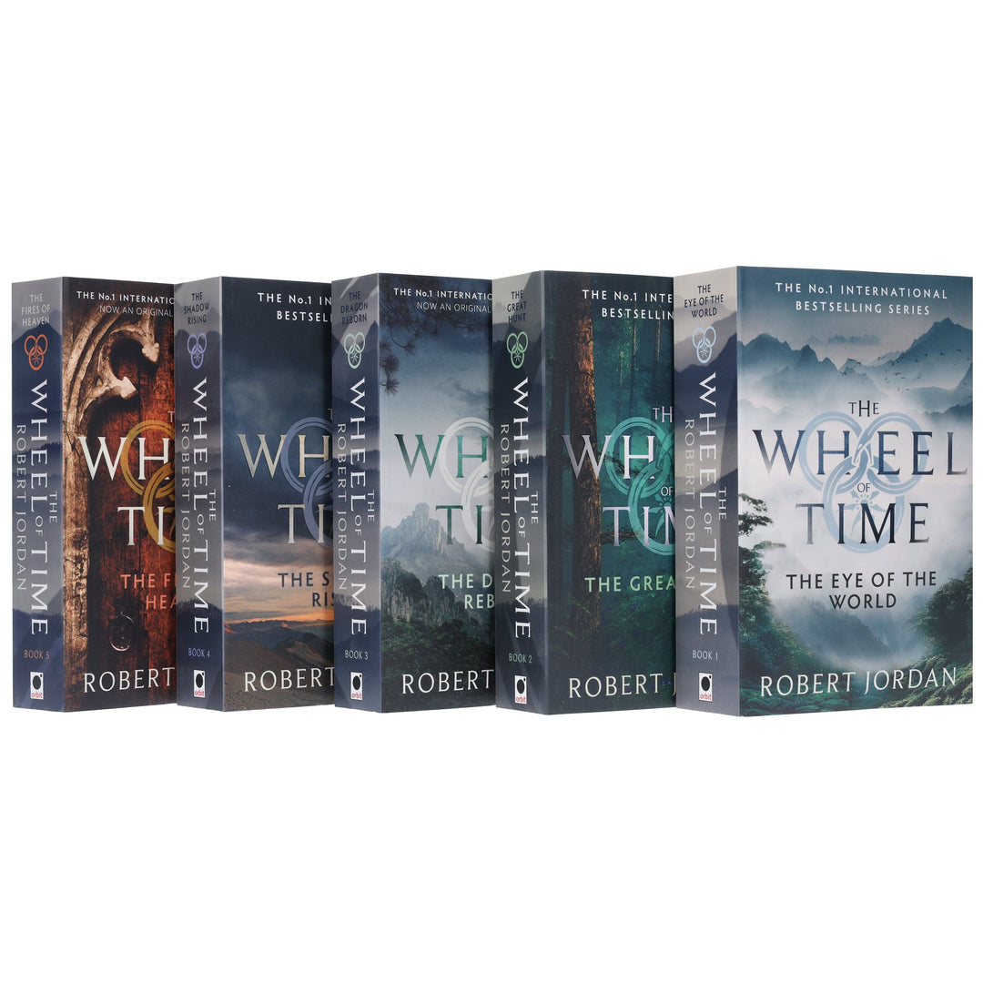 The Wheel of Time by Robert Jordan: Books 1-5 Collection Set - Fiction - Paperback