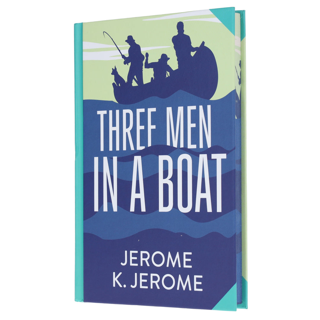 Three Men In A Boat by Jerome K. Jerome - Fiction - Sprayed edges Hardback