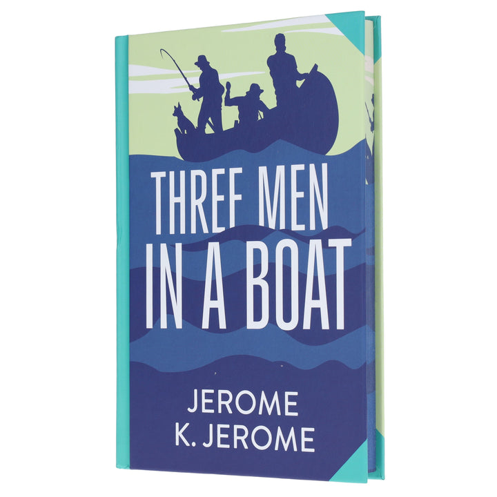 Three Men In A Boat by Jerome K. Jerome - Fiction - Sprayed edges Hardback