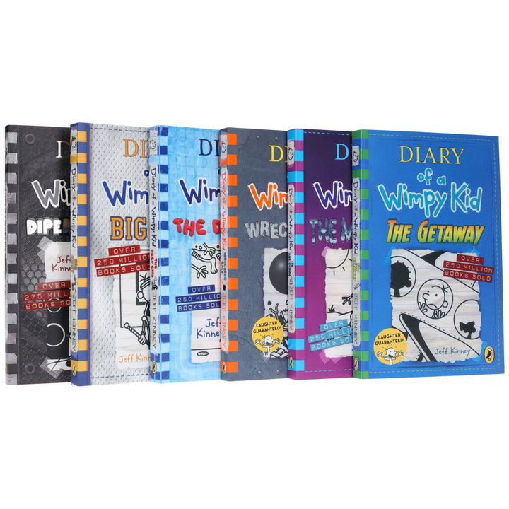 Diary of a Wimpy Kid (Book 12-17) by Jeff Kinney: 6 Books Collection Set - Ages 7+ - Paperback