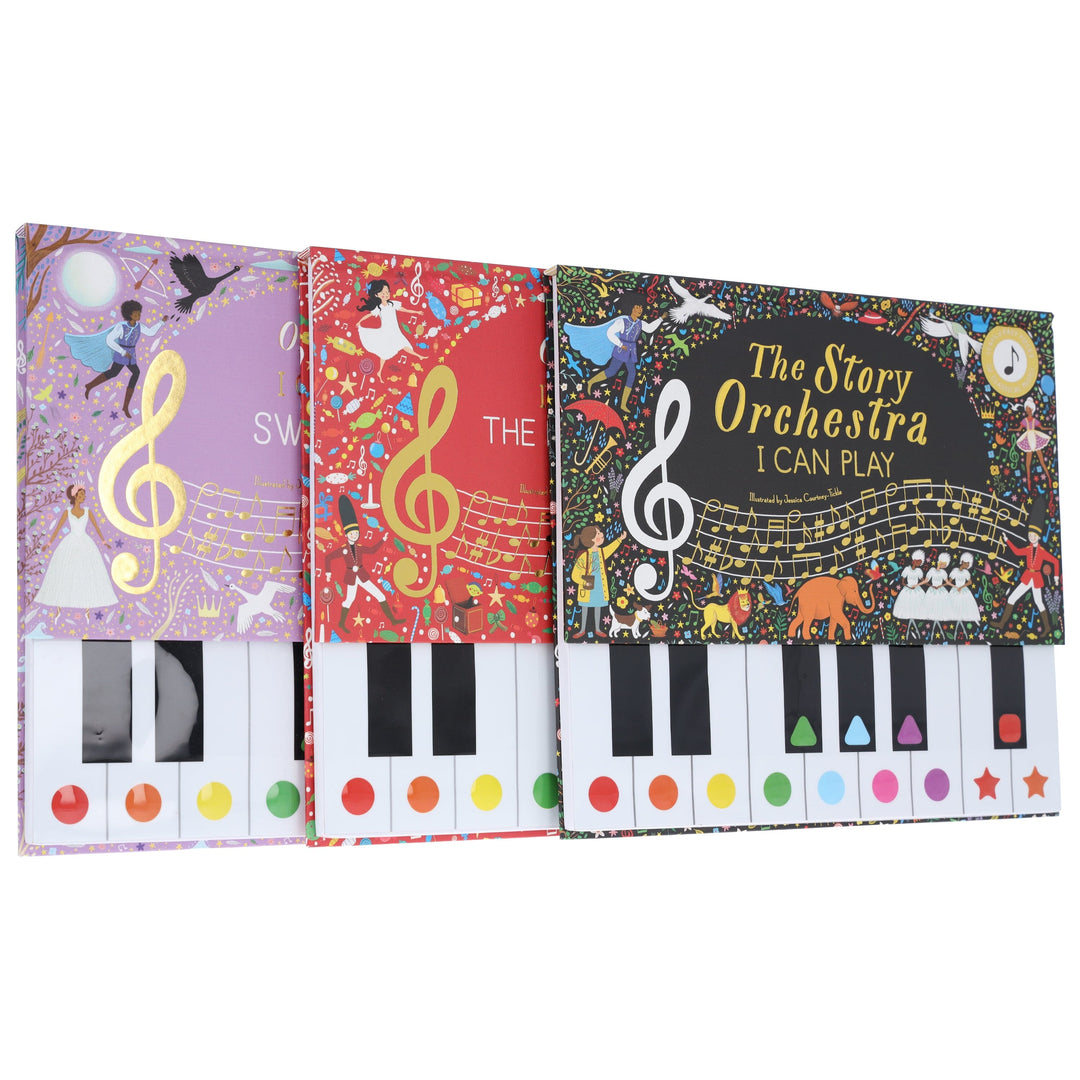 The Story Orchestra Series (I Can Play, The Nutcracker & Swan Lake) Learn 8 Easy Pieces From the Series! 3 Books Collection Set - Ages 4-7 - Hardback