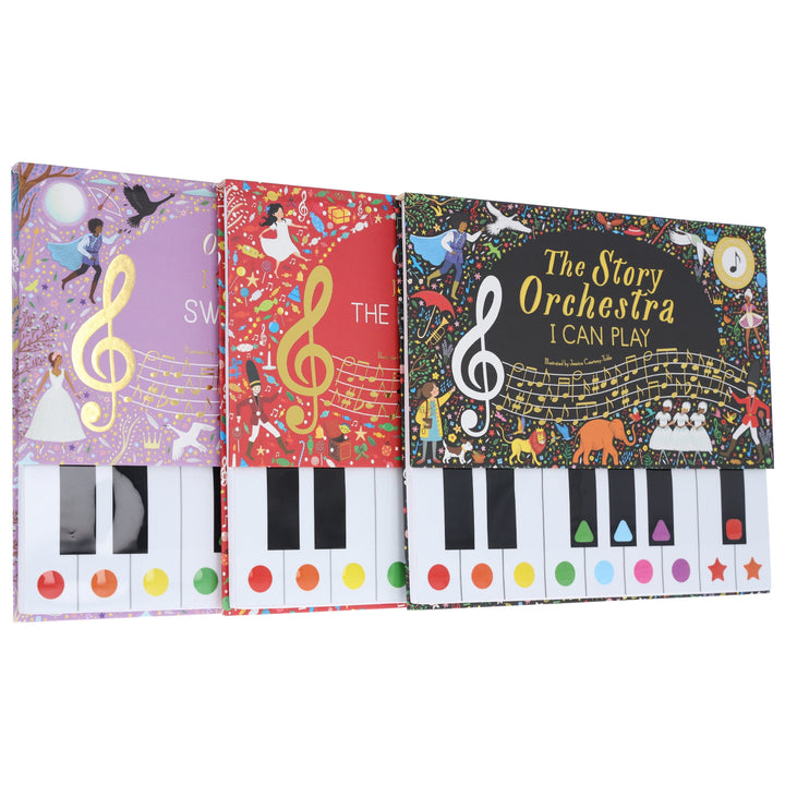The Story Orchestra Series (I Can Play, The Nutcracker & Swan Lake) Learn 8 Easy Pieces From the Series! 3 Books Collection Set - Ages 4-7 - Hardback