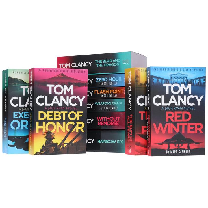 A Jack Ryan, JR & John Clark Novels by Tom Clancy 10 Books Collection Set - Fiction - Paperback