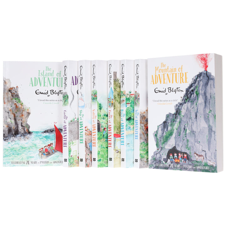 Enid Blyton Adventure Series (Mountain, Sea, River, Circus, Valley, Ship, Castle, Island) 8 Books Collection Box set - Ages 9-14 - Paperback