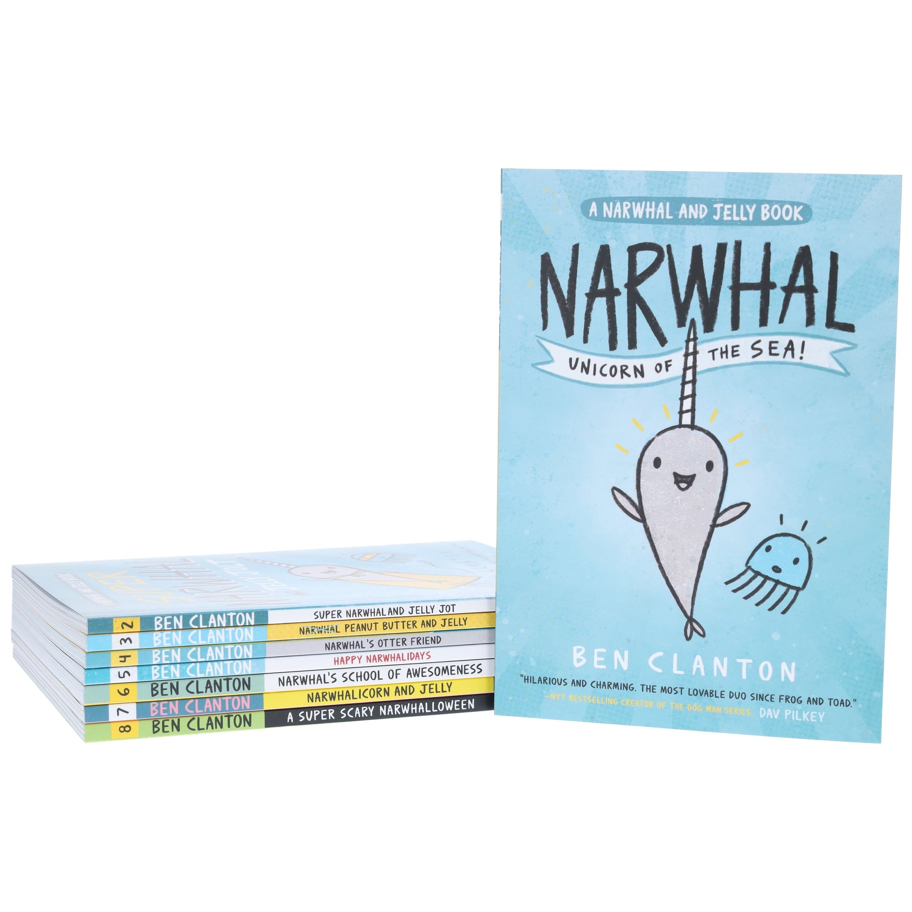 Narwhal and Jelly Series By Ben Clanton 8 Books Collection Set