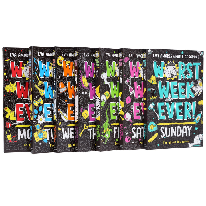 Worst Week Ever! Series By Eva Amores And Matt Cosgrove 7 Books Collection Set - Ages 8+ - Paperback