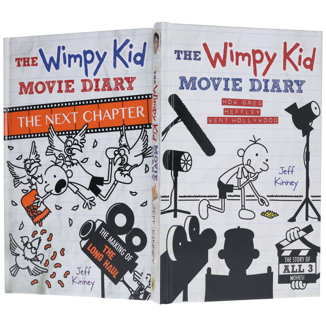 Diary of a Wimpy Kid by Jeff Kinney: Movie Diary Collection 2 Books Set - Ages 7-12 - Hardback