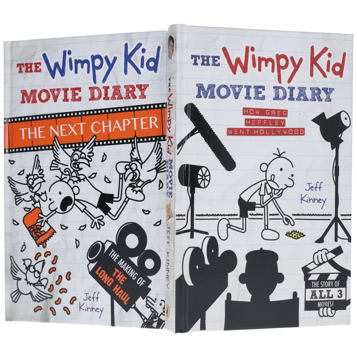 Diary of a Wimpy Kid by Jeff Kinney: Movie Diary Collection 2 Books Set - Ages 7-12 - Hardback