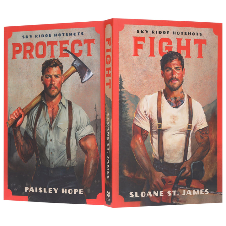 Sky Ridge Hotshots Series by Sloane St. James & Paisley Hope 2 Books Sprayed Edges Collection Set - Fiction - Paperback