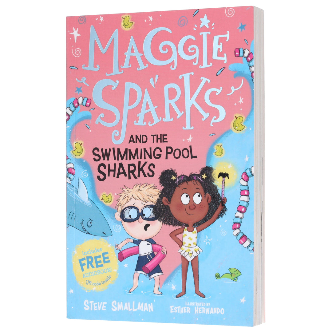 Maggie Sparks and the Swimming Pool Sharks (Maggie Sparks, Book 2) By Steve Smallman - Ages 5-7 - Paperback