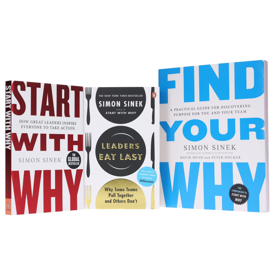 Start with Why Series By Simon Sinek 3 Books Collection Set - Non Fiction - Paperback