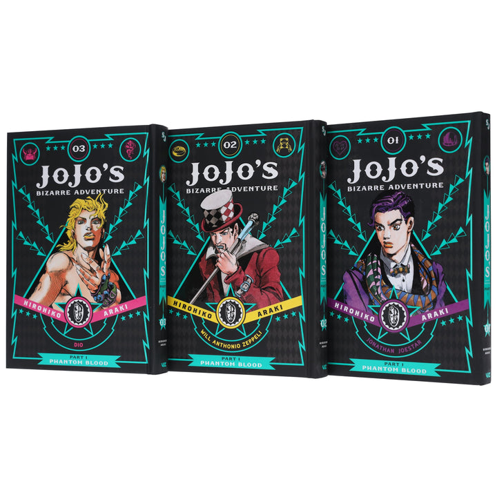JoJo’s Bizarre Adventure: Part 1 - Phantom Blood (Vol. 1-3) by Hirohiko Araki 3 Books Collection Set - Fiction - Hardback