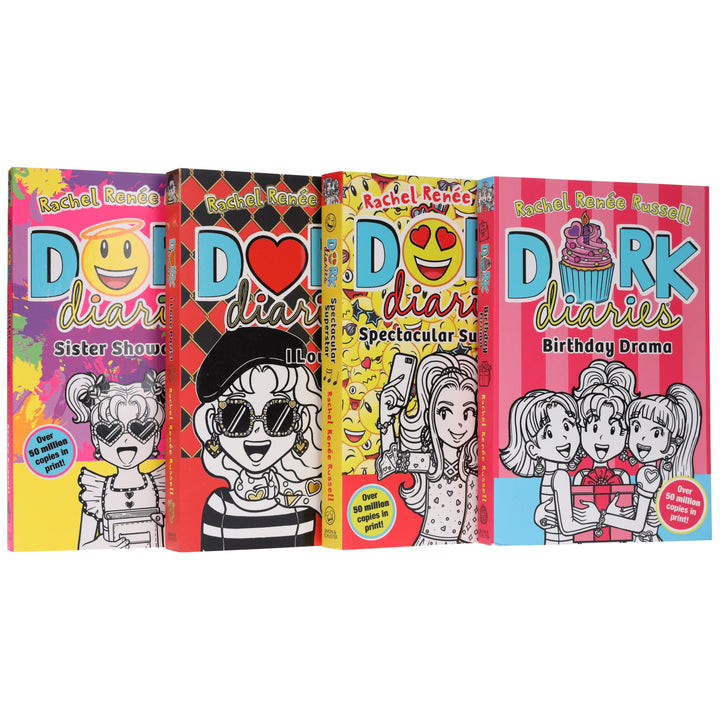 Dork Diaries Series (Vol. 13-16) By Rachel Renee Russell 4 Books Collection Set - Ages 9-11 - Paperback