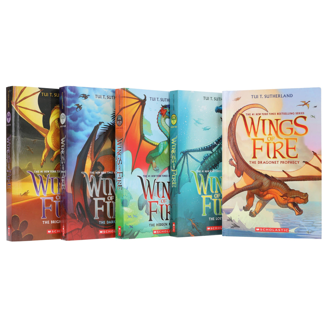 Wings of Fire by Tui T Sutherland 5 Books Collection Set - Ages 9-14 - Paperback