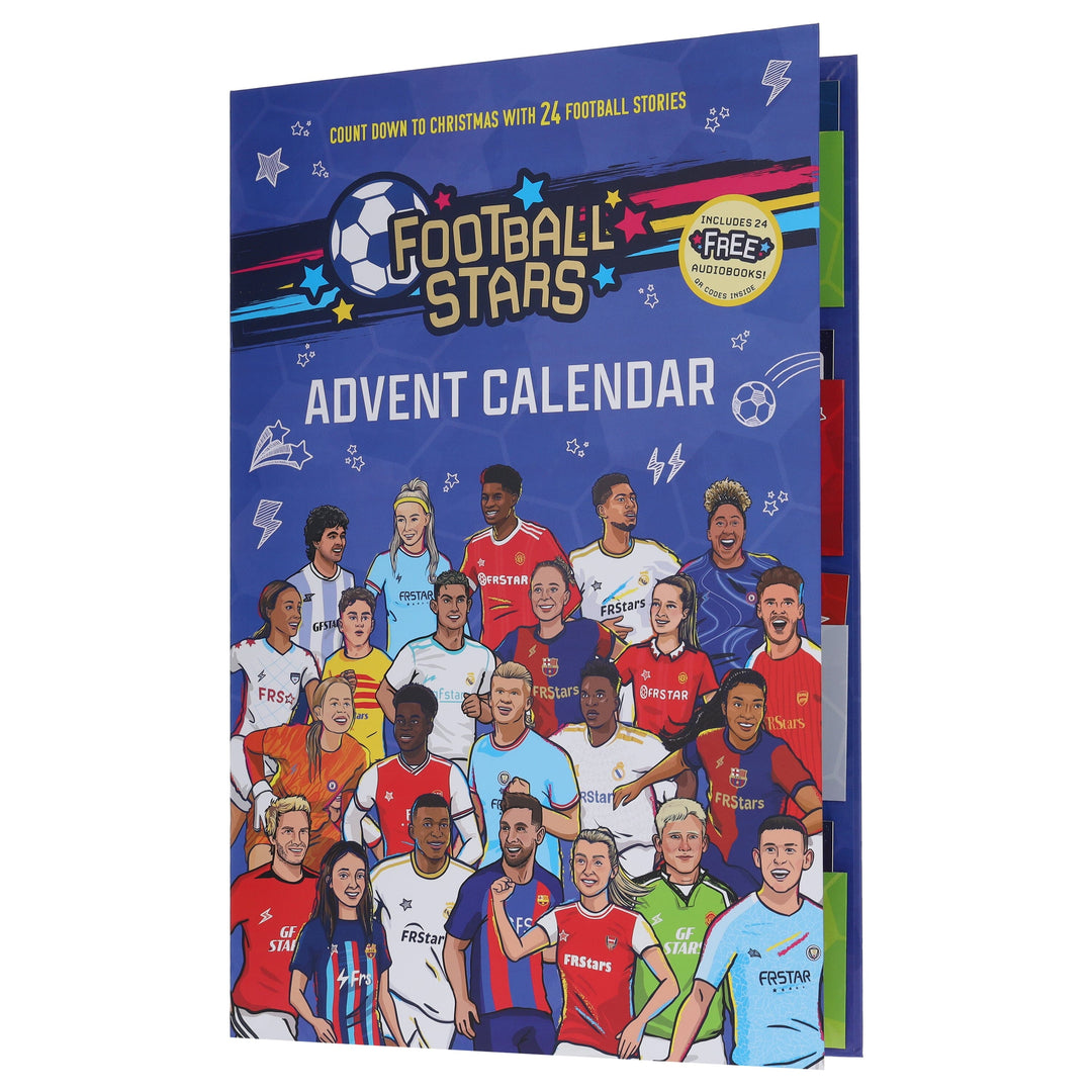 Football Stars Advent Calendar 24 Football Stories and Player Books for Kids by Luke Paton & Harry Meredith - Ages 7-9 - Paperback (Includes 24 Free AudioBooks!)