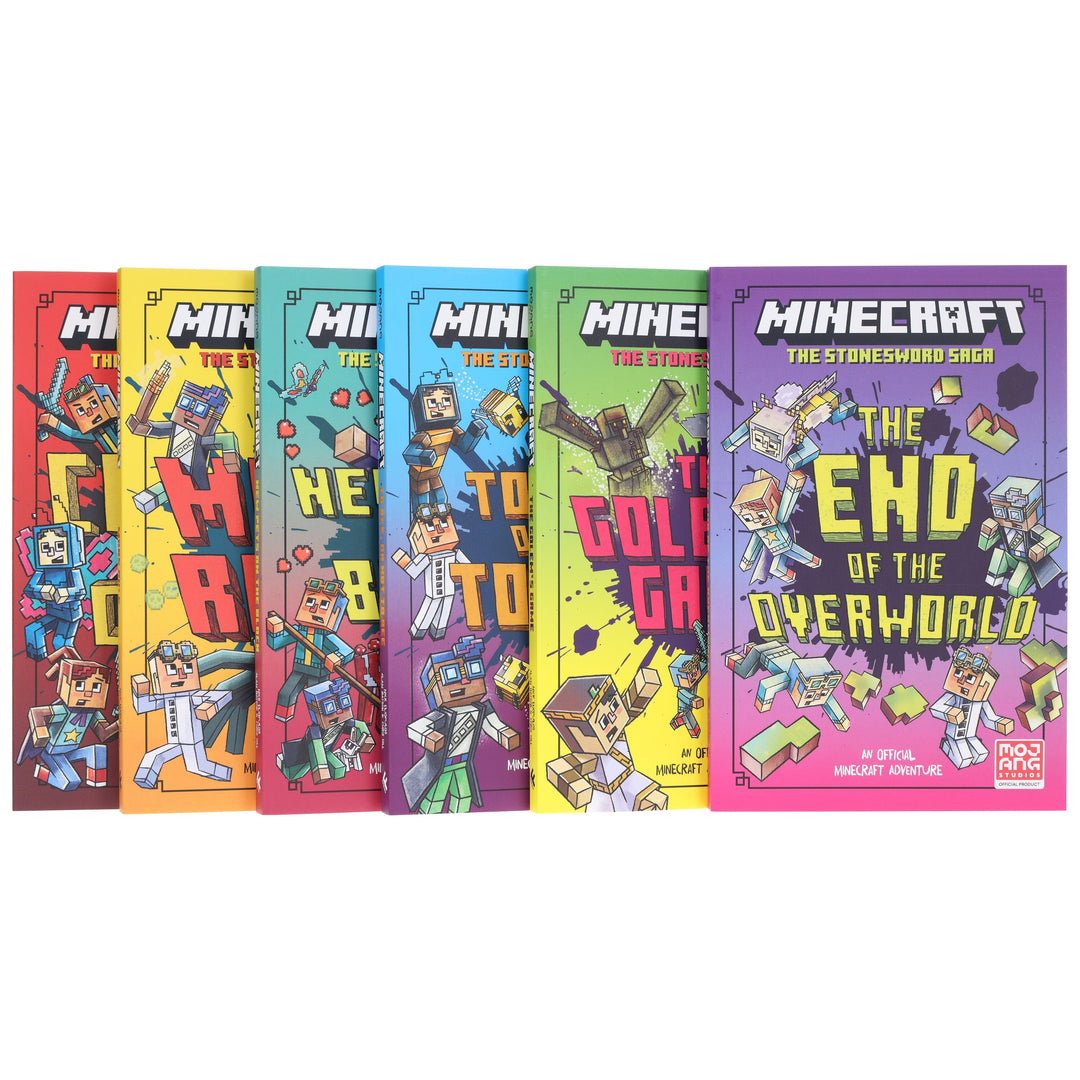 Minecraft The Stonesword Saga Collection by Mojang AB: The Complete 6-Novel Set - Ages 5-10 - Paperback