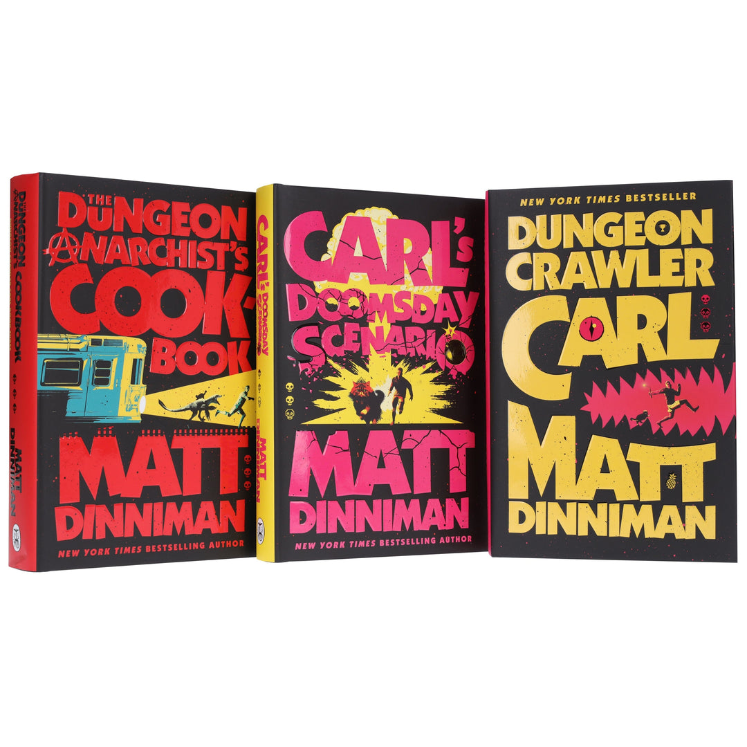 Dungeon Crawler Carl Series by Matt Dinniman 3 Books Collection Set - Fiction - Hardback