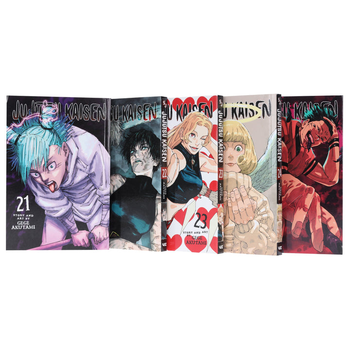 Jujutsu Kaisen (Volume 21-25) By Gege Akutami: 5 Books Collection Manga Set - Ages 16+ - Paperback