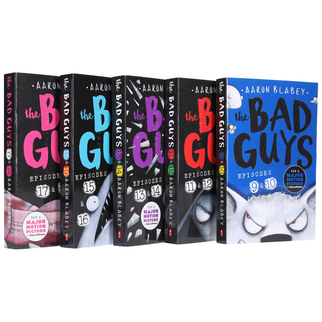 The Bad Guys Episodes 9-18 By Aaron Blabey 5 Books Collection Set - Ages 7-9 - Paperback