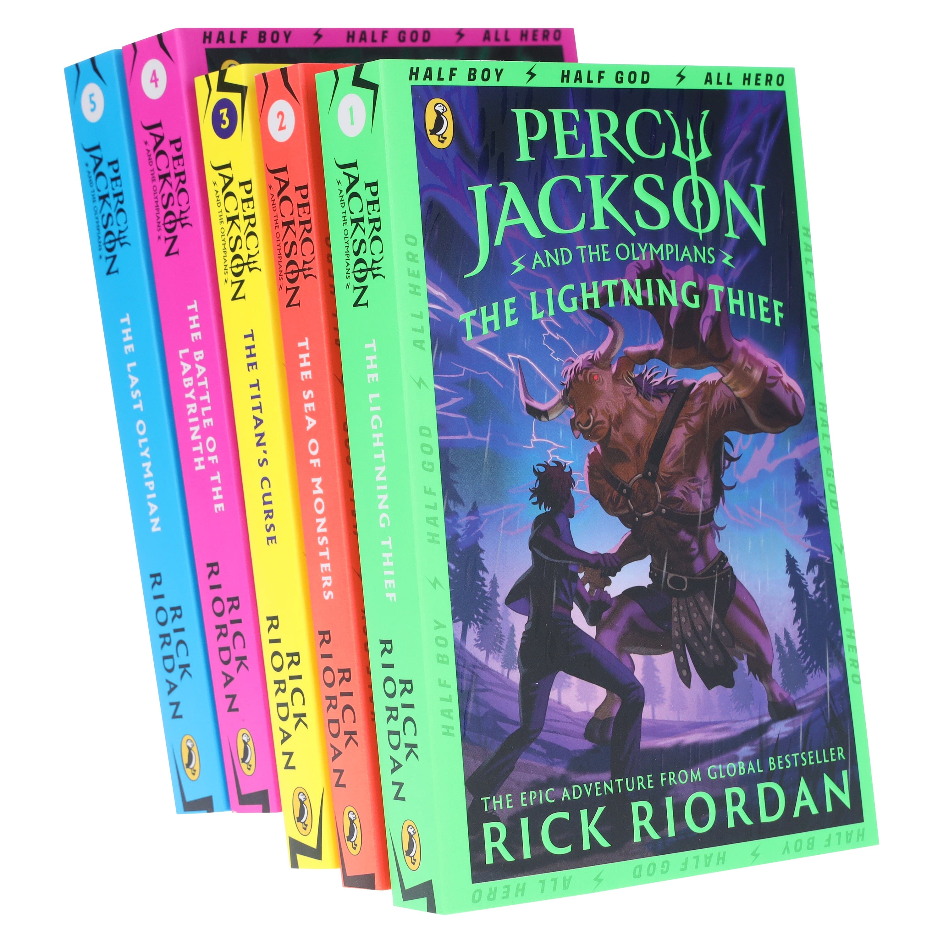 Percy Jackson And The Olympians Series By Rick Riordan 5 Books