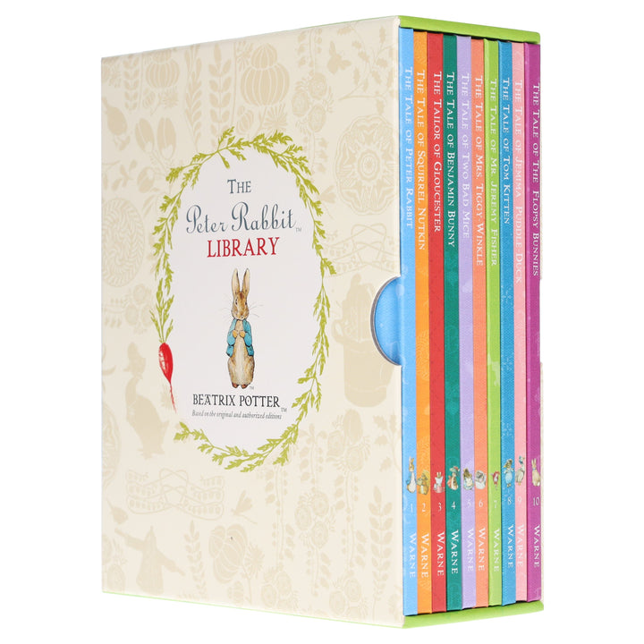 Peter Rabbit Library 10 Books Collection Box Set by Beatrix Potter With Peter Rabbit Classic Costume