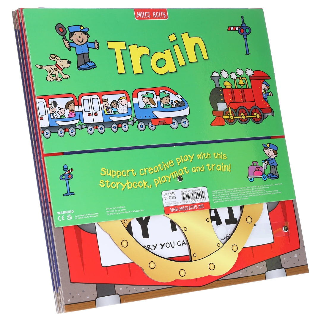 Convertible Train – Great Value Sit In Train, Interactive Playmat & Fun Storybook By Amy Johnson - Ages 2+ - Board Book