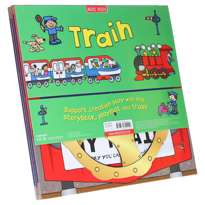 Convertible Train – Great Value Sit In Train, Interactive Playmat & Fun Storybook By Amy Johnson - Ages 2+ - Board Book