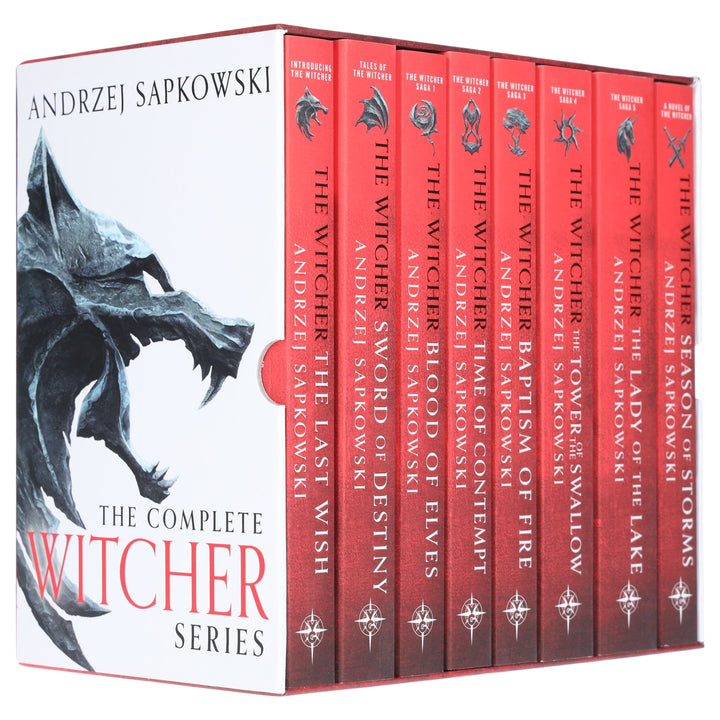 The Complete Witcher Series By Andrzej Sapkowski 8 Books Box Set Collection - Fiction - Paperback