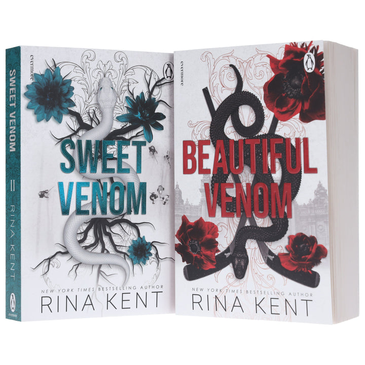 Vipers Series (Beautiful Venom & Sweet Venom) by Rina Kent 2 Books Collection Set - Dark Romance Fiction - Paperback