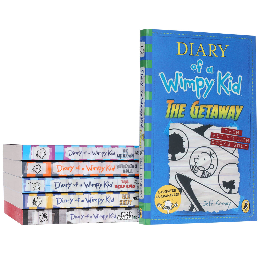 Diary of a Wimpy Kid (Book 12-17) by Jeff Kinney: 6 Books Collection Set - Ages 7+ - Paperback
