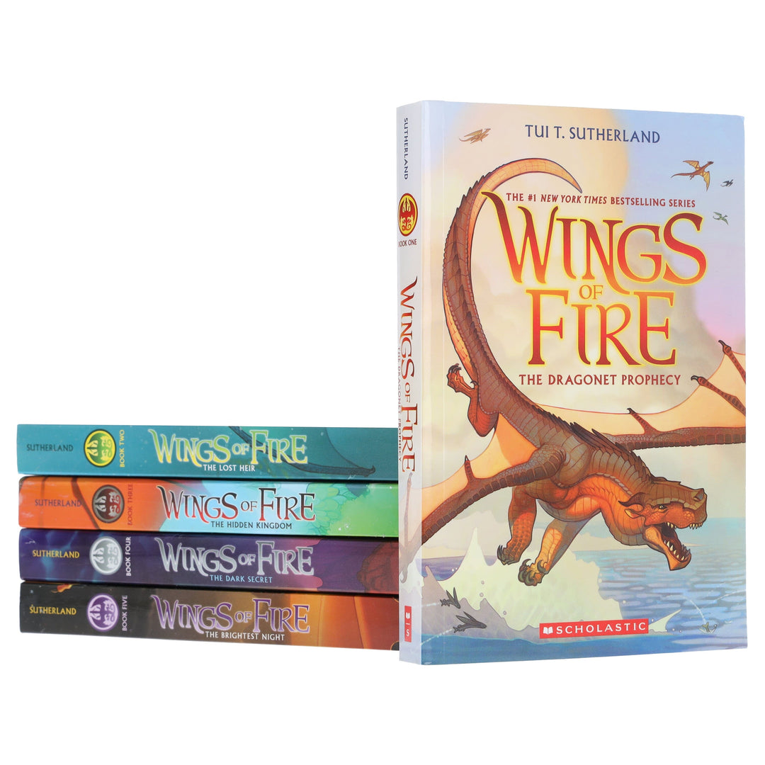 Wings of Fire by Tui T Sutherland 5 Books Collection Set - Ages 9-14 - Paperback